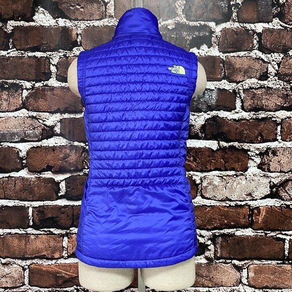 The North Face Lightweight Puffer Vest Blue Pockets Size X Small XS - Picture 10 of 17
